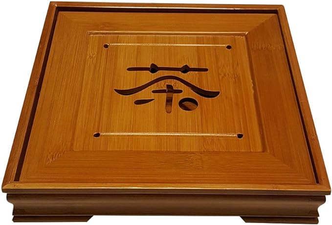 Bamboo GongFu Tea Serving Tray L9 x W9 x H1.5