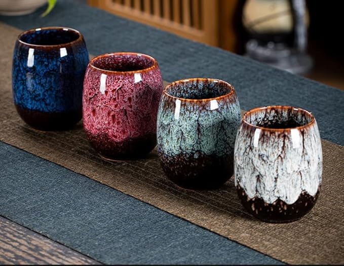 YUTR Ceramic Teacup Porcelain Tea Cup Chinese Kung Fu Cup Drinkware 150ml