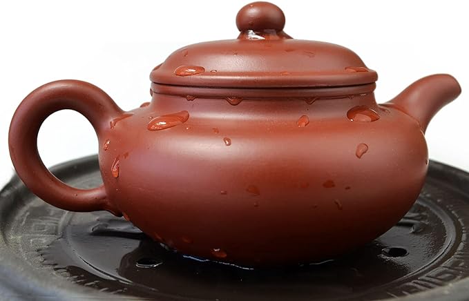 Teapot 8.6oz Chinese Zisha Genuine Clay Classics FangGu Pot Infusers Tea