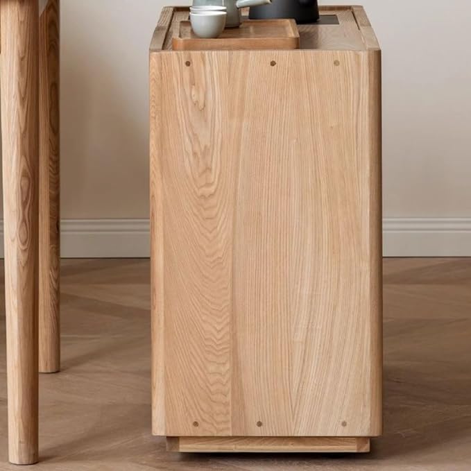 EXTRATIME Sideboard Solid Wood Tea Cabinet Chinese Sideboard Living Room Sofa Side Cabinet Tea Table Integrated Sideboard Kitchen Storage Cabinets Buffet Cabinet