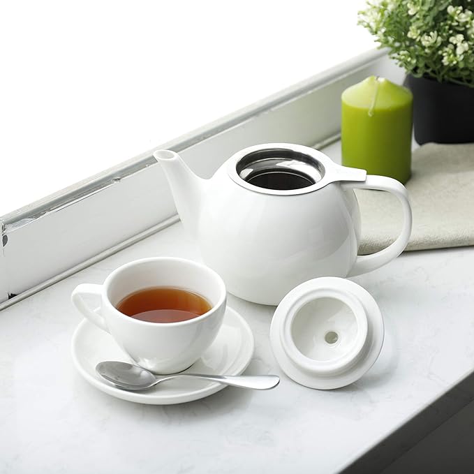 Sweese Teapots for Tea, 27 oz Porcelain Tea pot