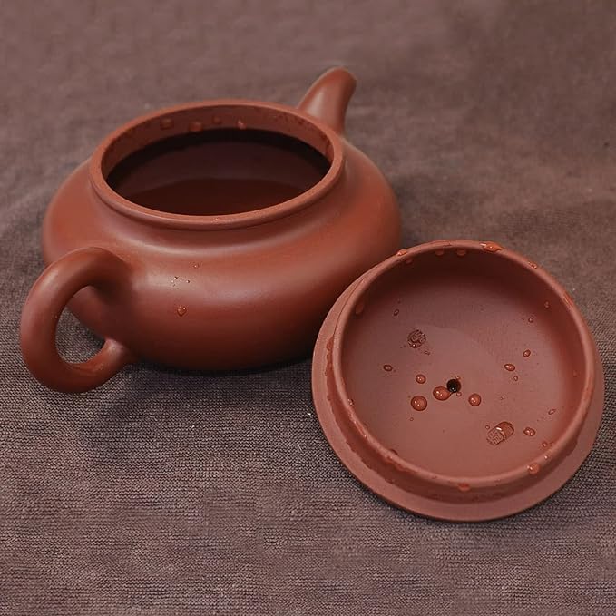 Teapot 8.6oz Chinese Zisha Genuine Clay Classics FangGu Pot Infusers Tea