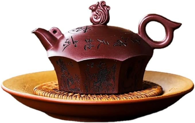 300ml Handmade Clay Teapot Eight Immortals Tea Kung Fu Tea Set Chinese Tea Pot