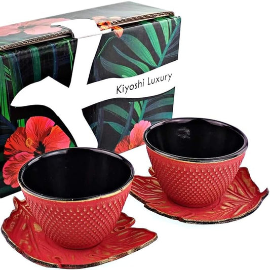 KIYOSHI Luxury 4pc Japanese Tea Cups Set.